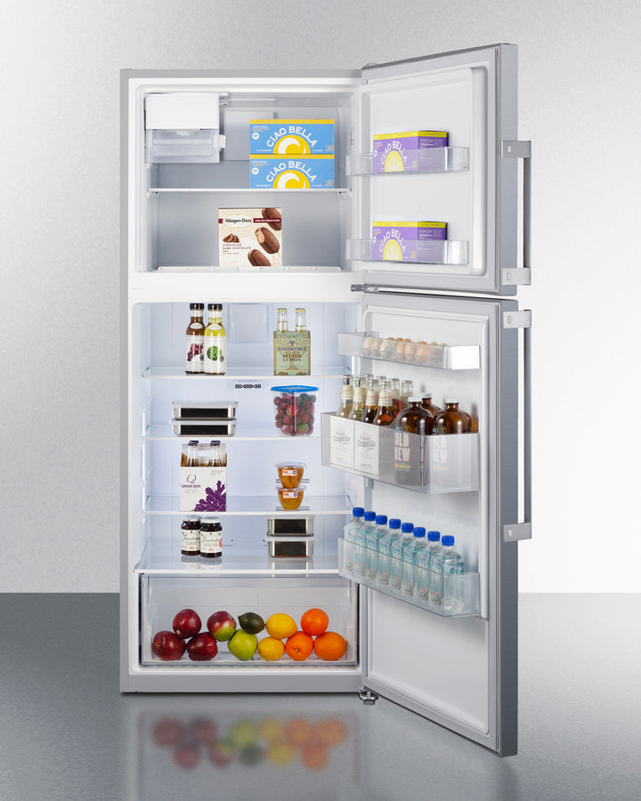 SUMMIT 28" Wide Top Mount Refrigerator-Freezer With Icemaker - (FF1514SSIM)