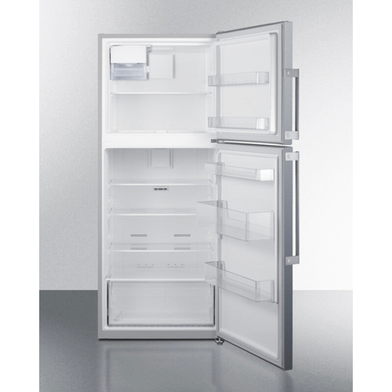 SUMMIT 28" Wide Top Mount Refrigerator-Freezer With Icemaker - (FF1514SSIM)