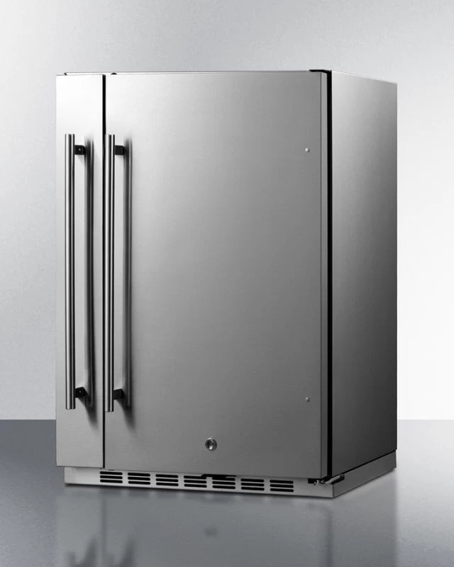 Shallow Depth 24" Wide Built-in All-refrigerator With Slide-out Storage Compartment - (FF19524) - SUMMIT