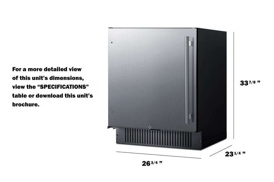 27" Wide Built-In All-Refrigerator - (FF27BCSSLHD)