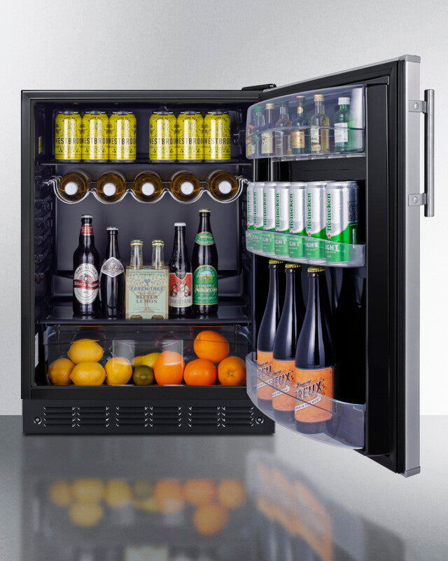 24" Wide All-refrigerator - (FF6BK2SS) - SUMMIT