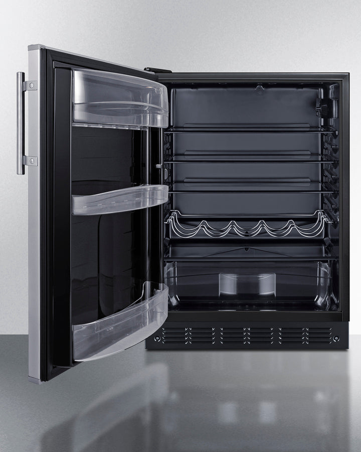 24" Wide All-refrigerator, ADA Compliant - (FF6BK2SSADALHD) - SUMMIT