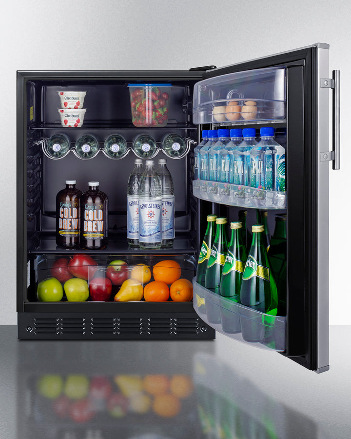 24" Wide All-refrigerator, ADA Compliant - (FF6BK2SSADA) - SUMMIT