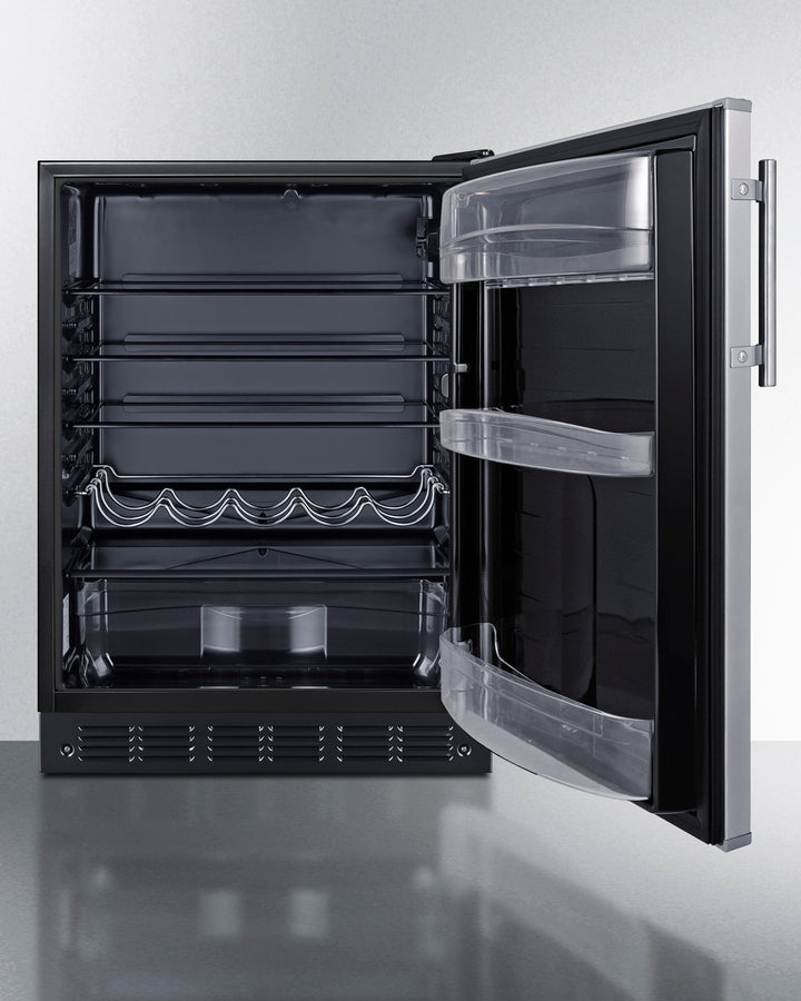 24" Wide All-refrigerator, ADA Compliant - (FF6BK2SSADA) - SUMMIT