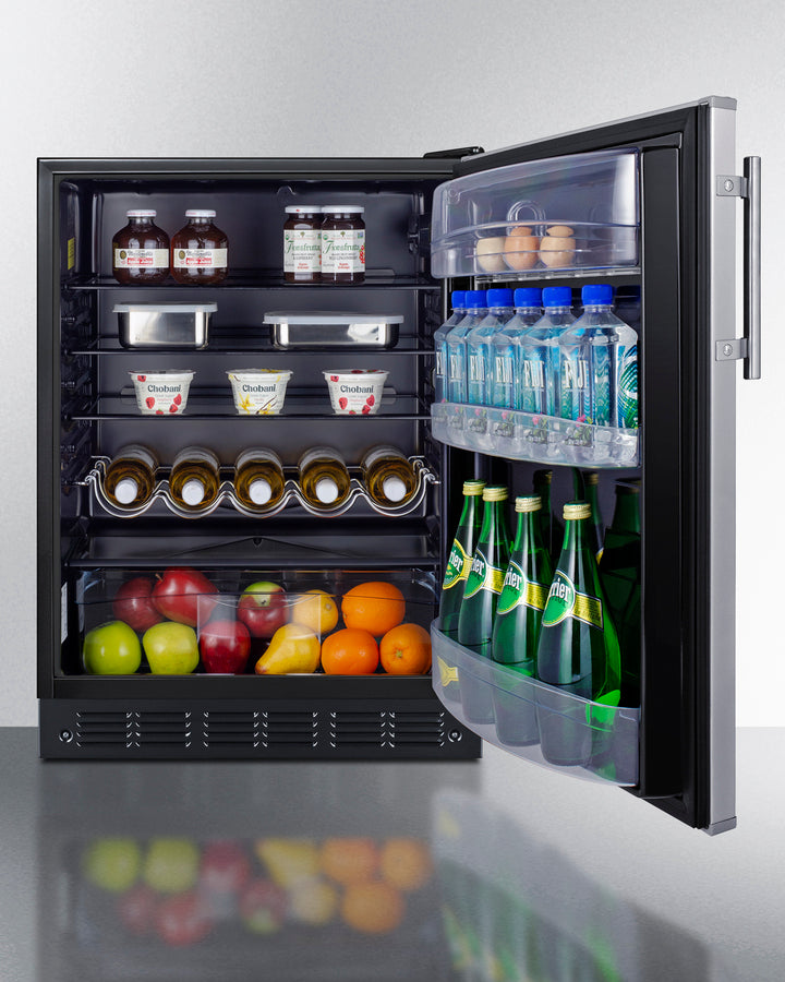 24" Wide All-refrigerator - (FF6BK2SSLHD) - SUMMIT
