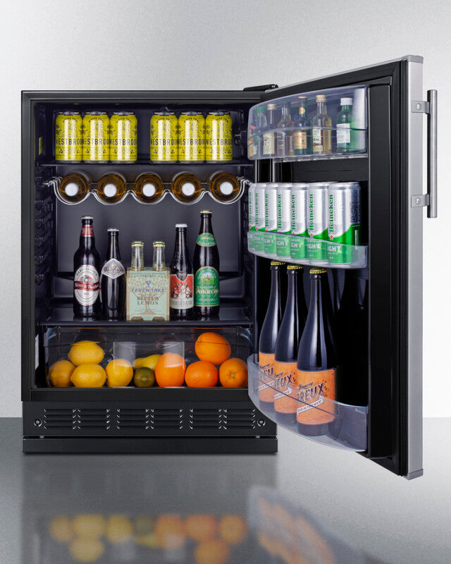 24" Wide All-refrigerator - (FF6BK2SSRS) - SUMMIT