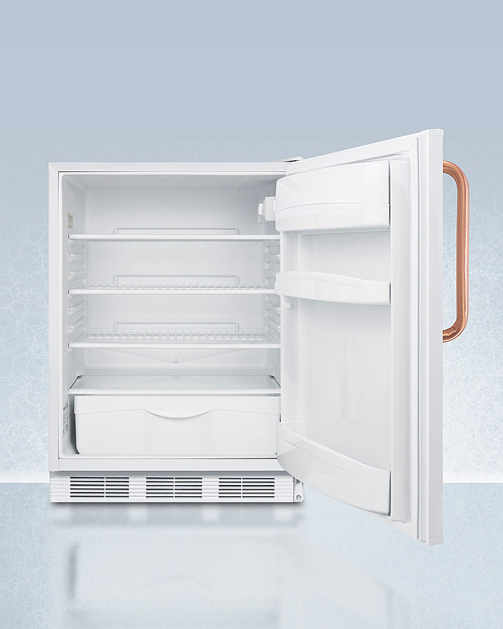 24" Wide Built-in All-refrigerator With Antimicrobial Pure Copper Handle, ADA Compliant - (FF6LWBI7TBCADA)