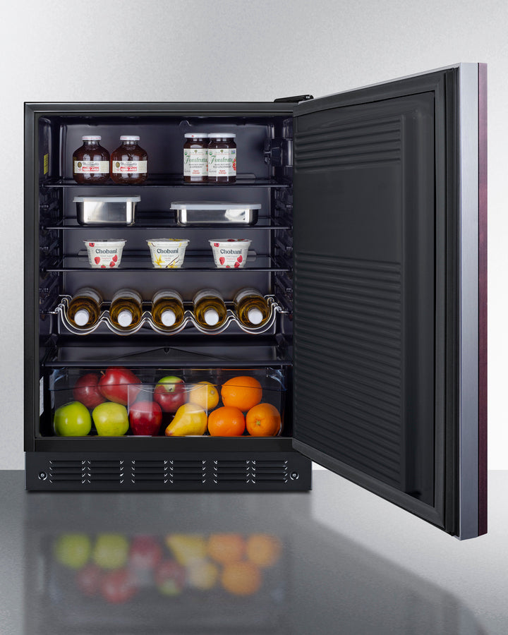 24" Wide All-refrigerator, ADA Compliant (panel Not Included) - (FF708BLSSIFADA) - SUMMIT