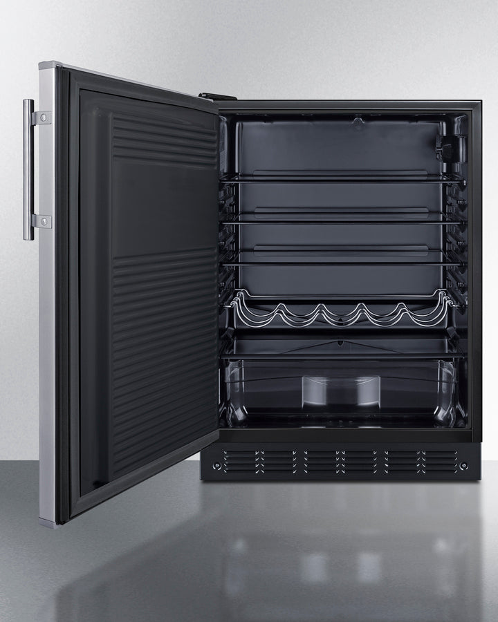 24" Wide All-refrigerator - (FF708BLSSLHD) - SUMMIT