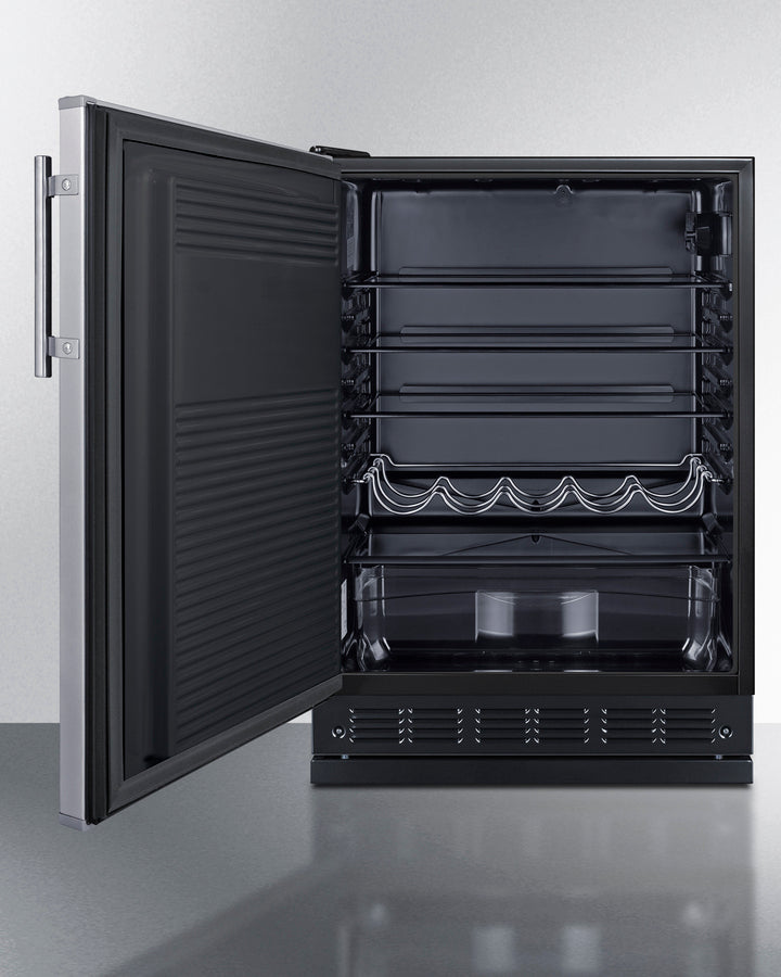 24" Wide All-refrigerator - (FF708BLSSRSLHD) - SUMMIT