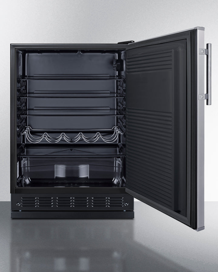24" Wide All-refrigerator - (FF708BLSSRS) - SUMMIT