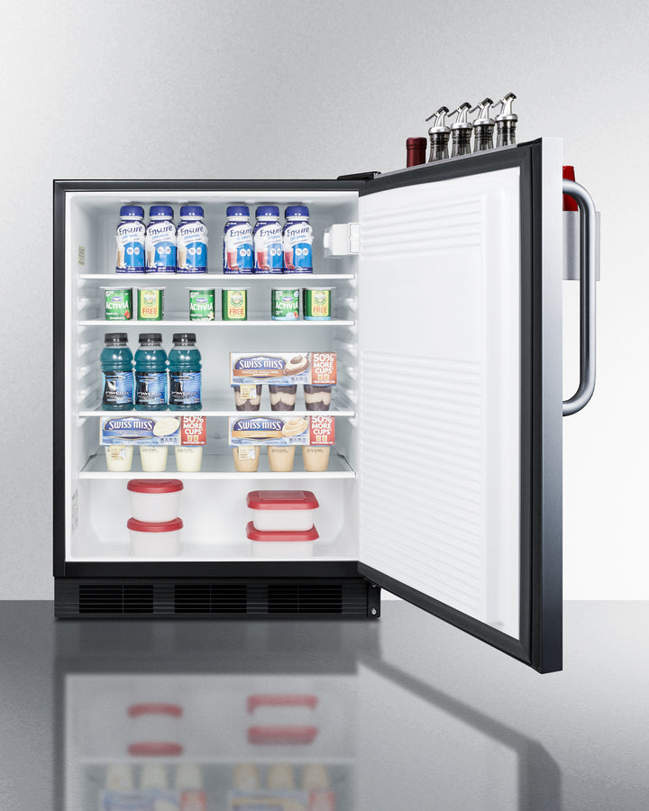 24" Wide Built-in All-refrigerator, ADA Compliant, With Speed Rail - (FF7BKBISSTBADASR)