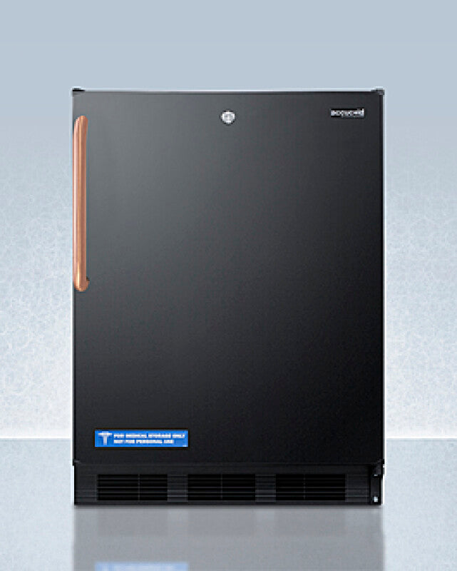 24" Wide Built-in All-refrigerator With Antimicrobial Pure Copper Handle, ADA Compliant - (FF7LBLKBITBCADA)
