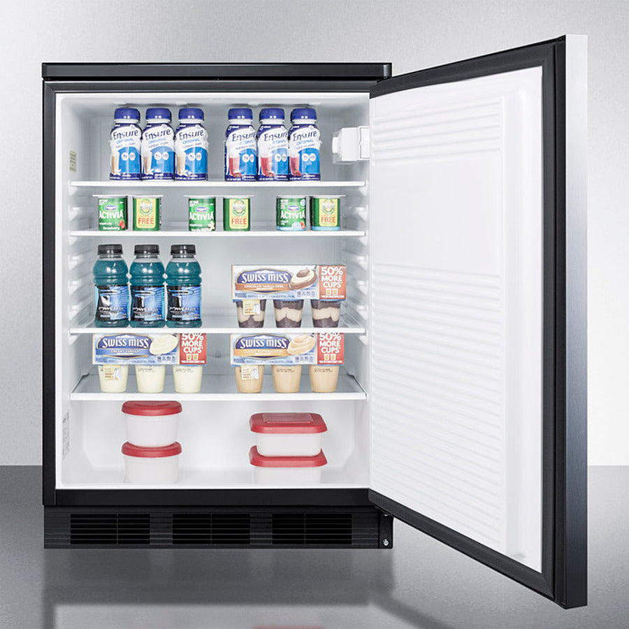 24" Wide All-refrigerator - (FF7LBLKSSHH)