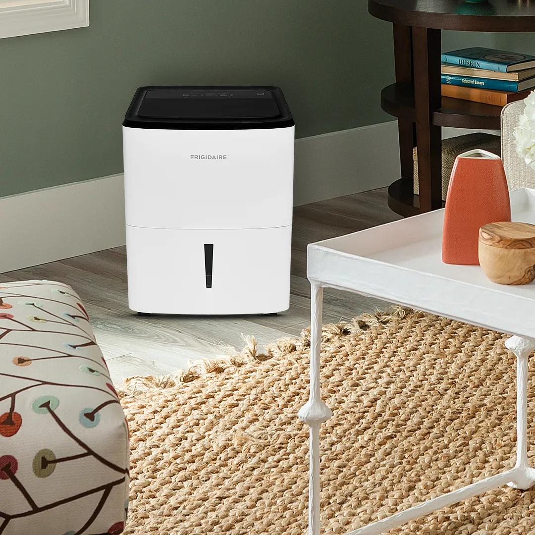 Frigidaire 22-Pint Dehumidifier, Energy Star Most Efficient, for Rooms up to 1,500 Sq. Ft., White