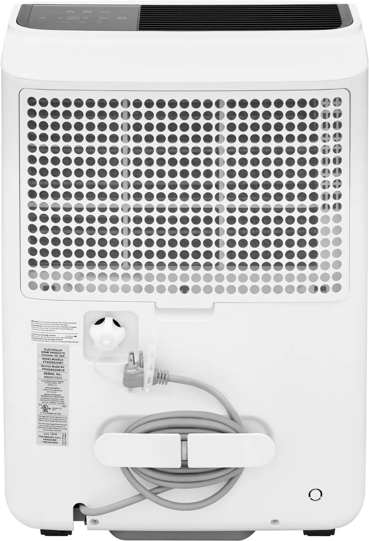 Frigidaire 60-Pint Dehumidifier, for High Humidity Large Rooms & Basements, White