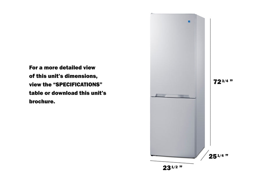 24" Wide Bottom Mount Refrigerator - (FFBF121WLHD)