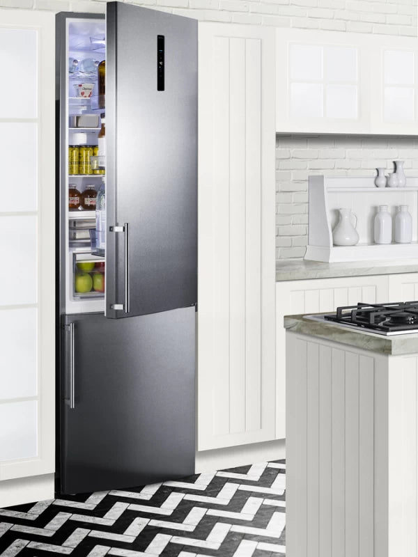 24" Wide Bottom Freezer Refrigerator With Icemaker - (FFBF181ES2IM) - SUMMIT