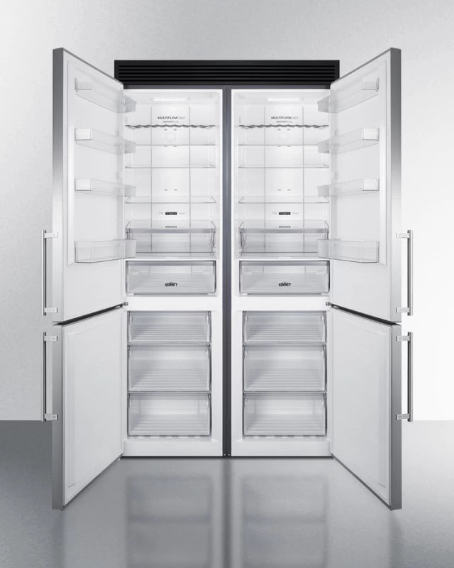 48" Wide Bottom Freezer Refrigerator Set - (FFBF181ES2KIT48) - SUMMIT
