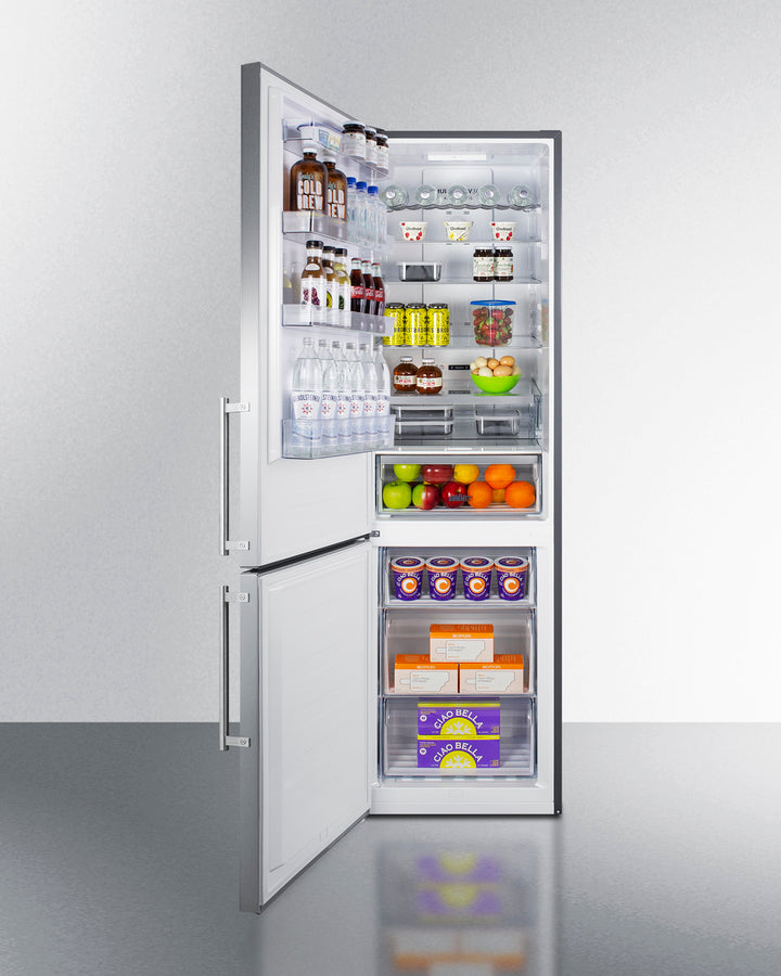 24" Wide Bottom Freezer Refrigerator - (FFBF181ES2LHD) - SUMMIT