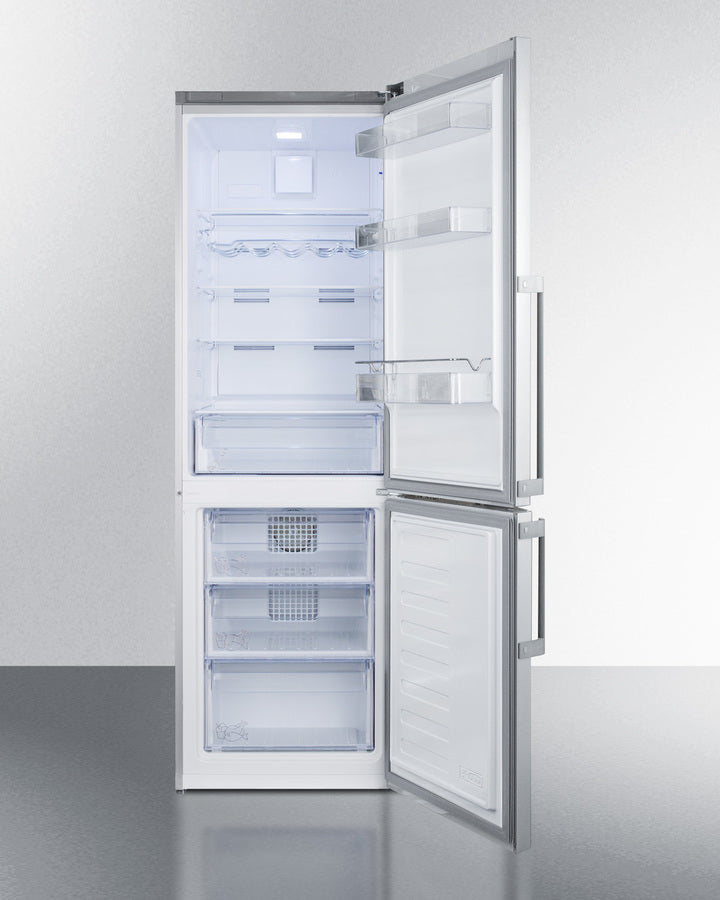 24" Wide Bottom Freezer Refrigerator - (FFBF246SS) - SUMMIT