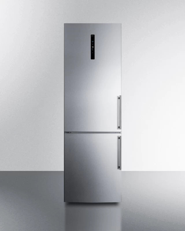 24" Wide Bottom Freezer Refrigerator With Icemaker - (FFBF249SS2IMLHD) - SUMMIT