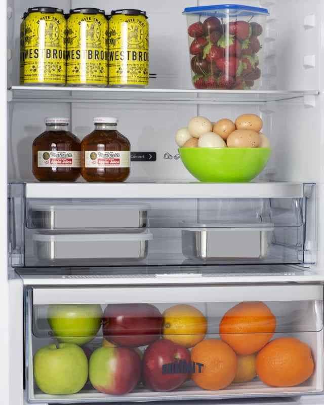 24" Wide Bottom Freezer Refrigerator - (FFBF249SS2LHD) - SUMMIT