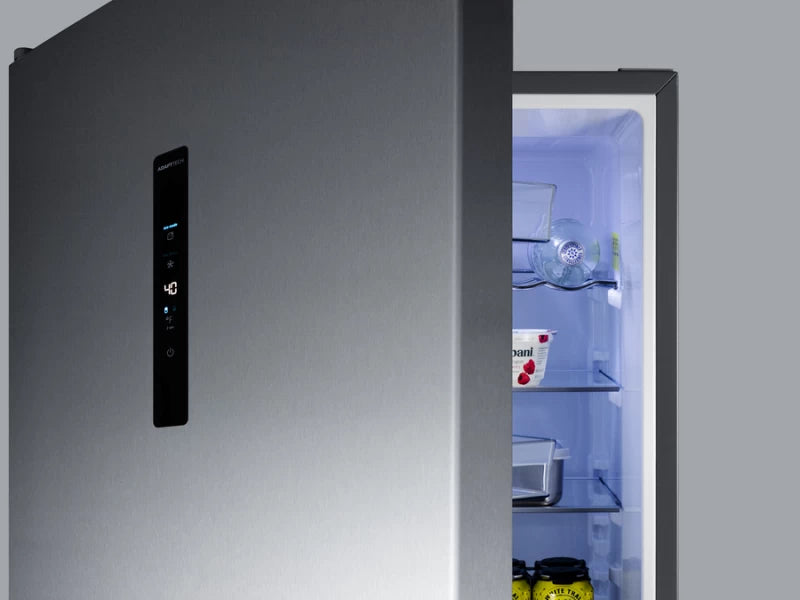 24" Wide Bottom Freezer Refrigerator - (FFBF249SS2LHD) - SUMMIT