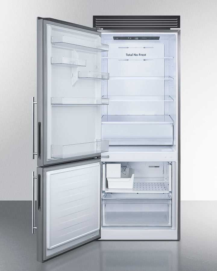 28" Wide Bottom Freezer Refrigerator - (FFBF279SSXIMH72LHD) - SUMMIT