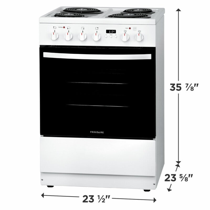 Frigidaire 24" Freestanding Electric Range - (FFEH2422UW) - FRIGIDAIRE
