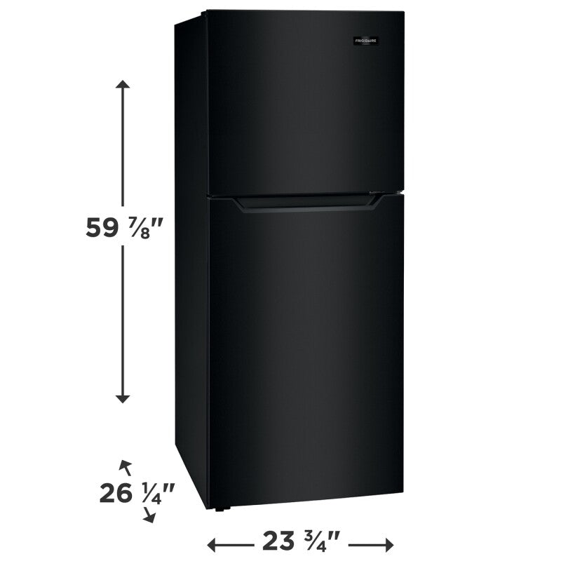 Frigidaire 10.1 Cu. Ft. Top Freezer Apartment-Size Refrigerator - (FFET1022UB) - FRIGIDAIRE