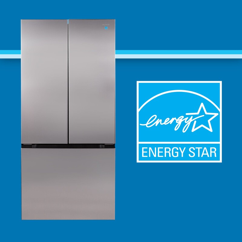 17.5 cu. ft. Frost Free French Door Refrigerator - (FFFDS175L3S) - AVANTI