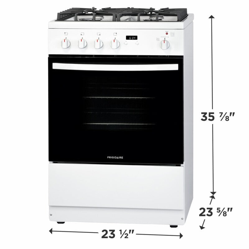 Frigidaire 24" Front Control Freestanding Gas Range - (FFGH2422UW) - FRIGIDAIRE