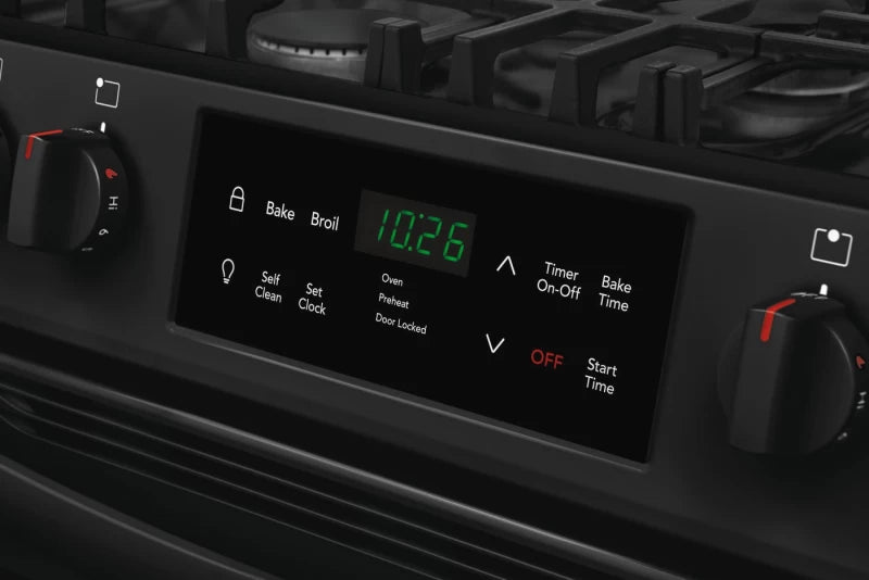 Frigidaire 30" Front Control Freestanding Gas Range - (FFGH3054UB) - FRIGIDAIRE