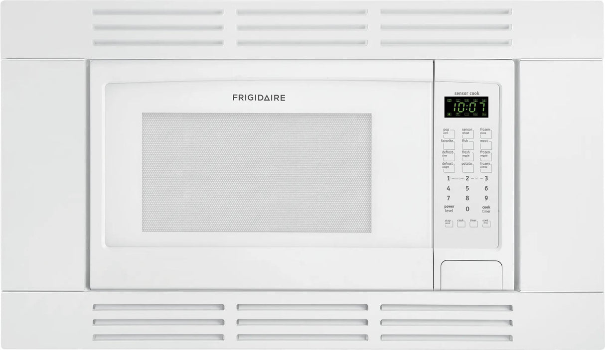 Frigidaire 1.6 Cu. Ft. Countertop Microwave (Built-In Capable), 1,100 Watts, White
