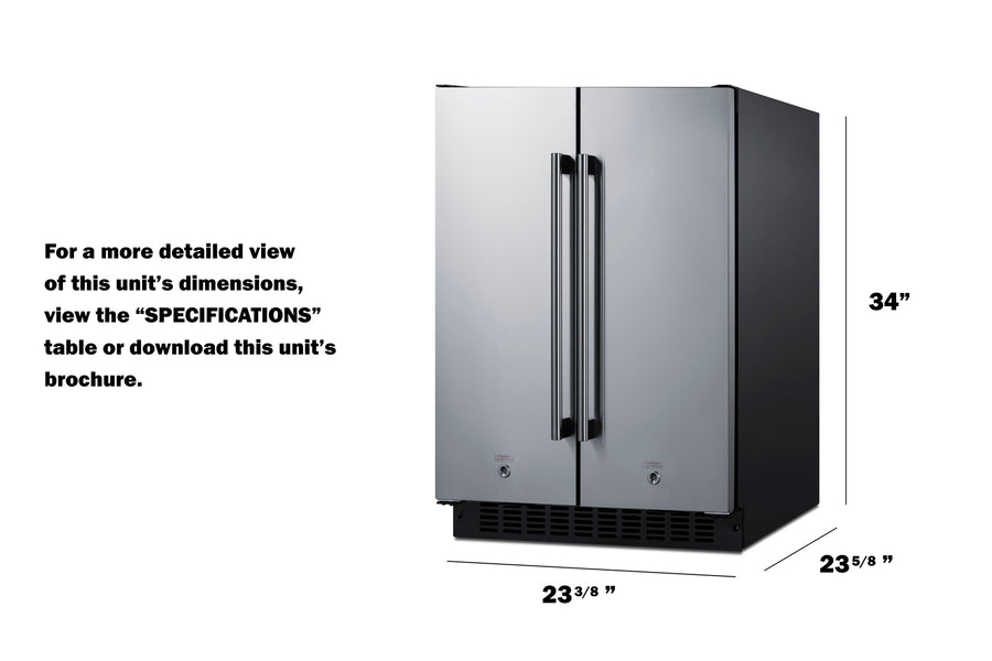 24" Wide Built-in Refrigerator-freezer - (FFRF24SS)