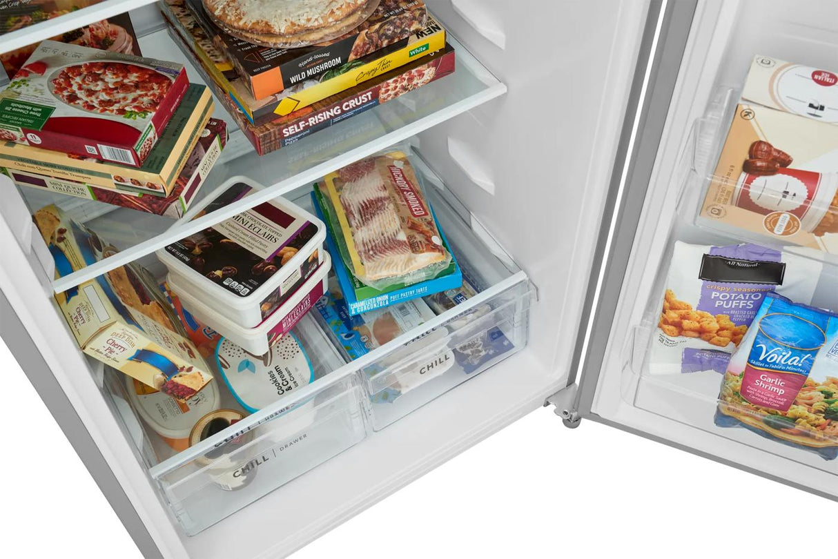 Frigidaire 21 Cu. Ft. Garage Ready Upright Freezer - Stainless Steel Look