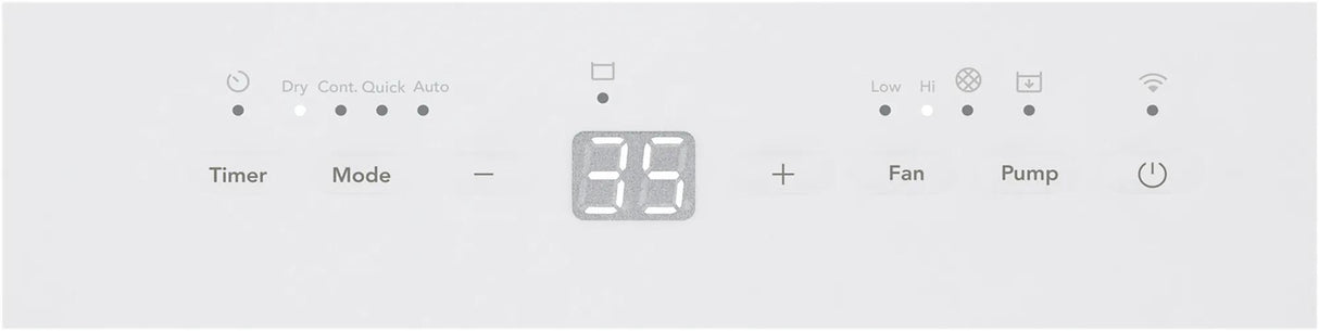 Frigidaire 50-Pint Built-In Pump Smart Wi-Fi Dehumidifier, Energy Star, for Rooms up to 4,500 Sq. Ft., White