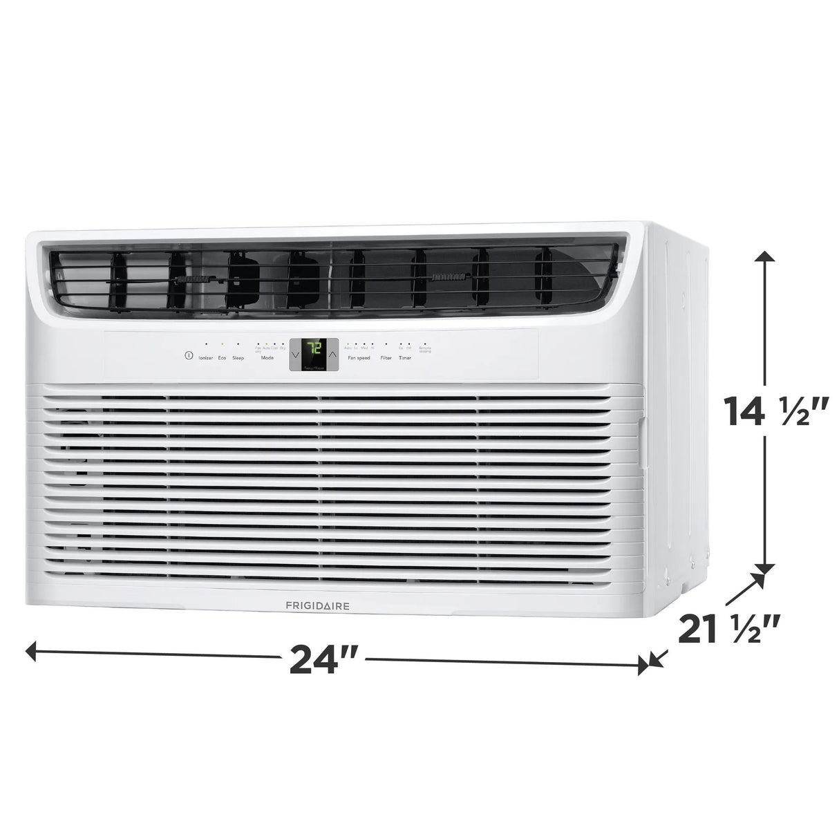 Frigidaire 8,000 BTU Through-the-Wall Air Conditioner with Remote, Cools 350 Sq. Ft., White - FHTC083WB1