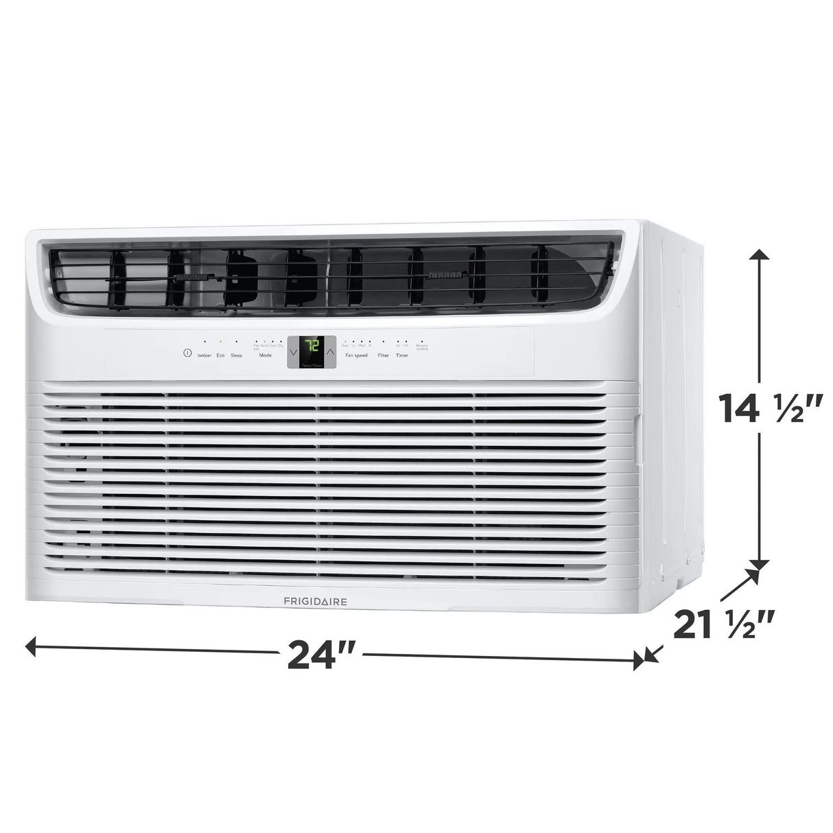 Frigidaire 10,000 BTU Through-the-Wall Air Conditioner with Remote, Cools 450 Sq. Ft., White - FHTC103WA1