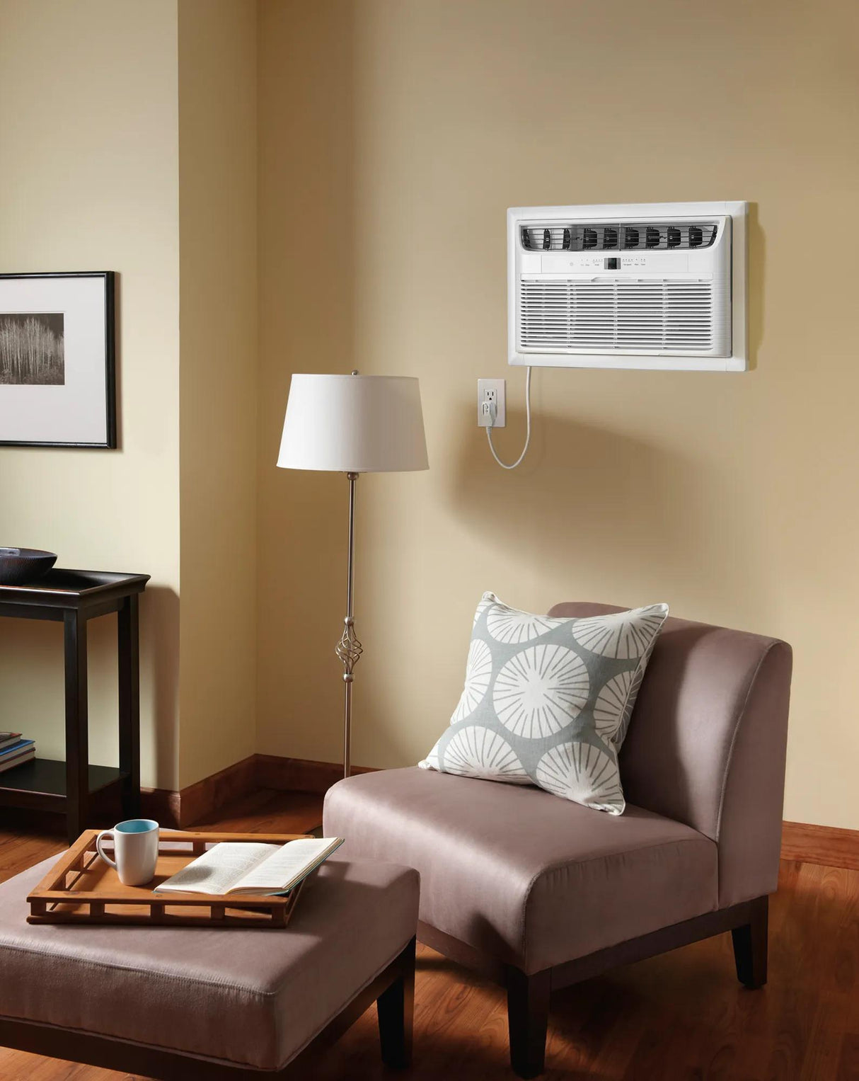 Frigidaire 10,000 BTU Through-the-Wall Air Conditioner with Remote, Cools 450 Sq. Ft., White - FHTC103WA1