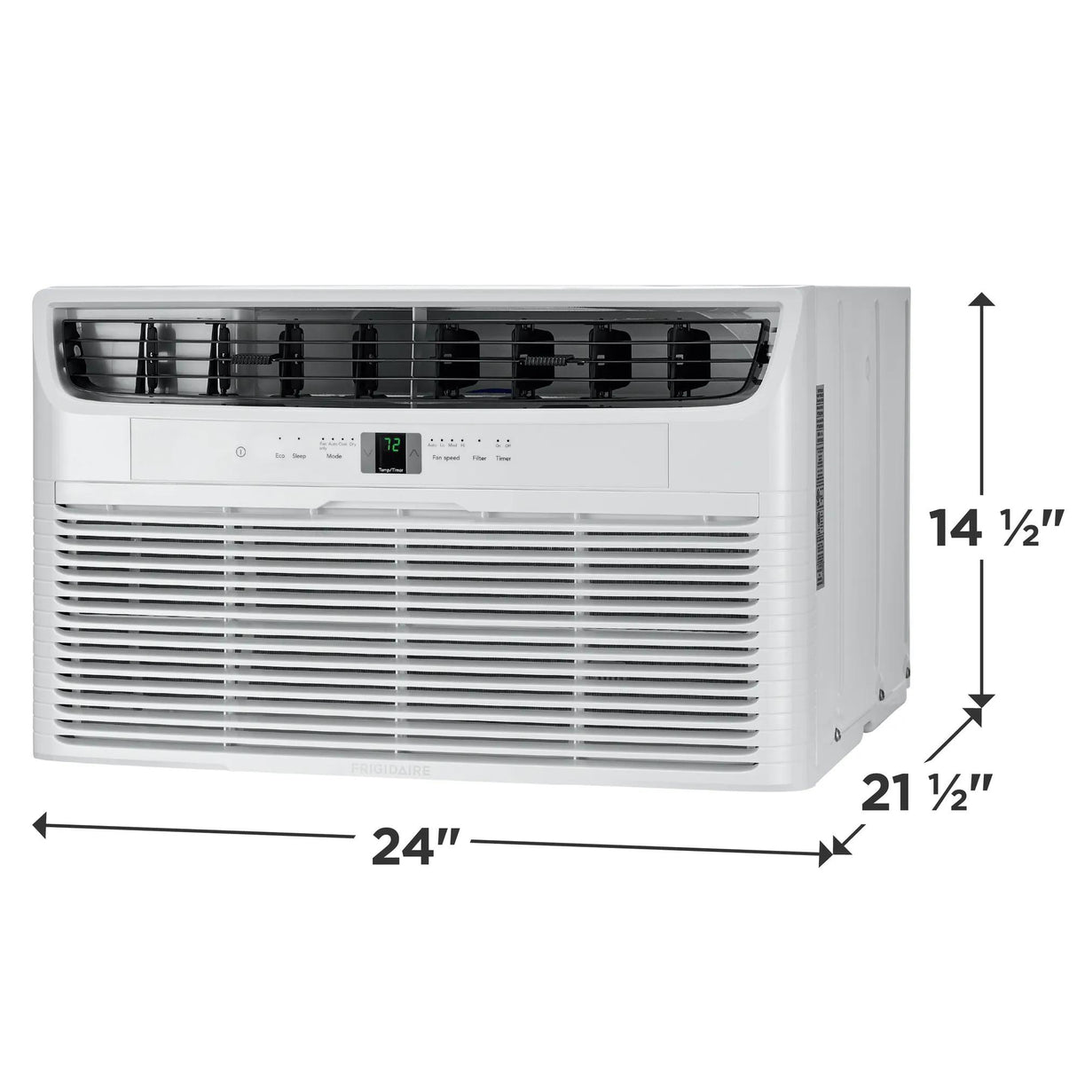 Frigidaire 12,000 BTU Through-the-Wall Room Air Conditioner with Supplemental Heat, White - FHTE123WA2