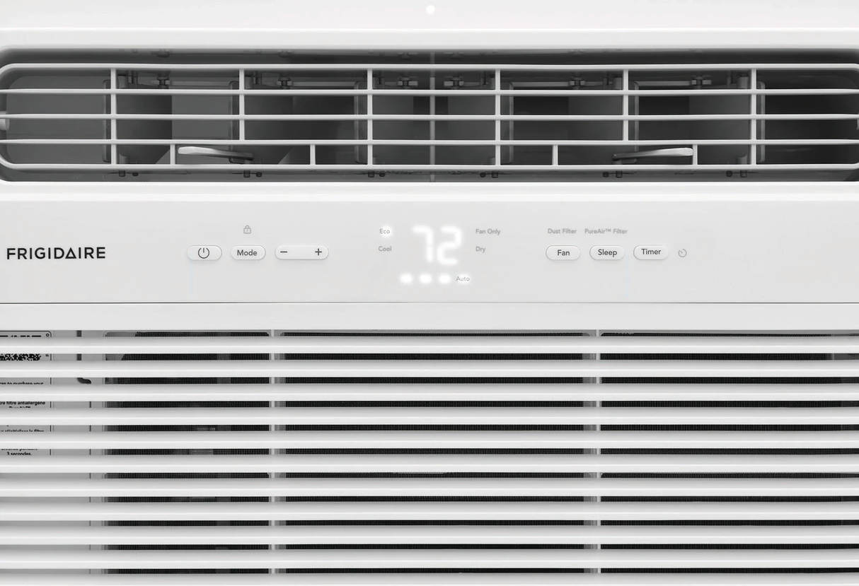 Frigidaire FHWC064TE1 6,000 BTU Window Air Conditioner unit close-up view.