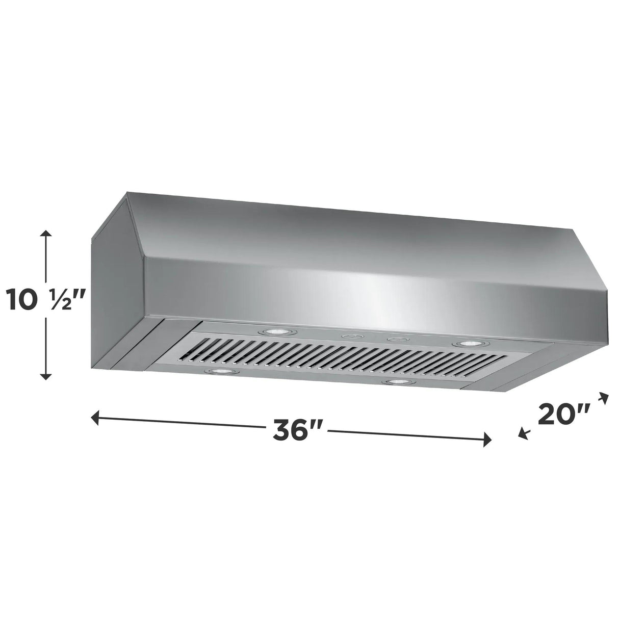 Frigidaire Professional FHWC3650RS dimensions diagram