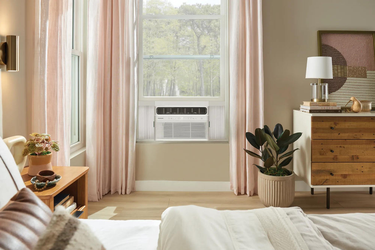 Frigidaire 8,000 BTU Inverter Smart Window Air Conditioner with Wi-Fi, Energy Star, Cools 350 Sq. Ft., White - FHWW085WE1