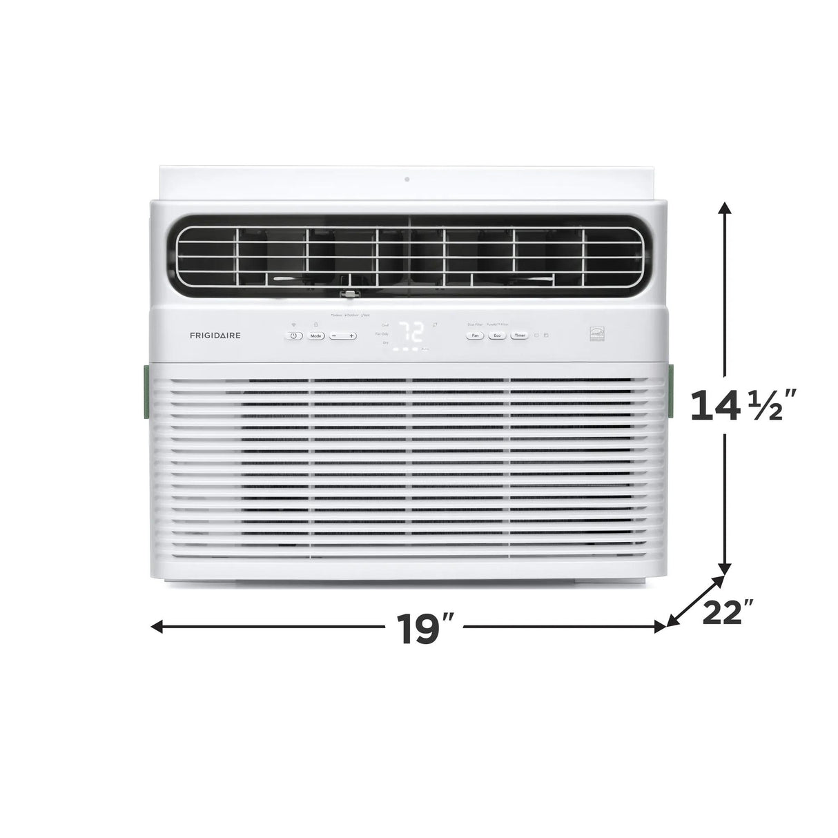 Frigidaire FHWW125WE1 dimensions diagram