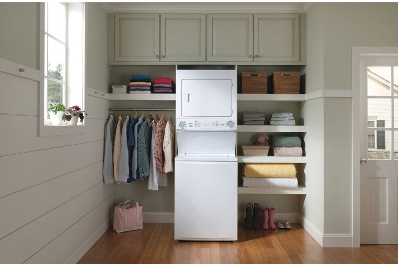 Frigidaire Electric Washer/Dryer Laundry Center - 3.9 Cu. Ft Washer and 5.5 Cu. Ft. Dryer - (FLCE7522AW) - FRIGIDAIRE