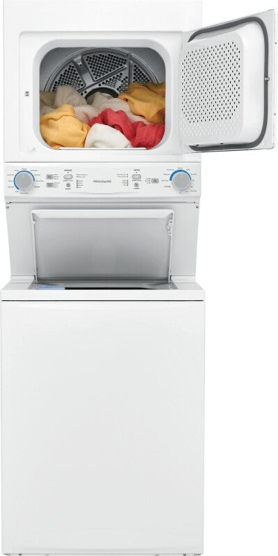 Frigidaire Electric Washer/Dryer Laundry Center - 3.9 Cu. Ft Washer and 5.5 Cu. Ft. Dryer - (FLCE7522AW) - FRIGIDAIRE
