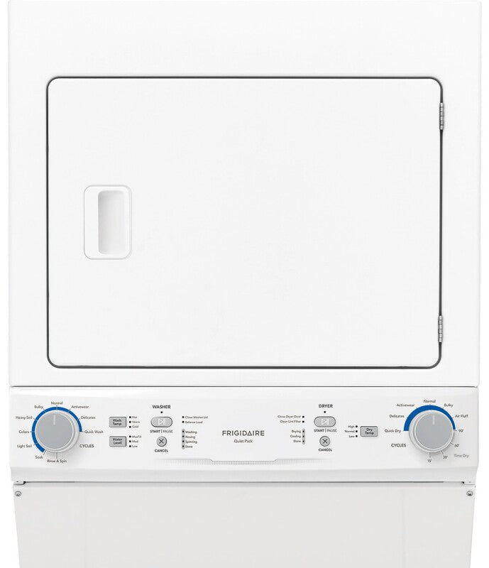 Frigidaire Electric Washer/Dryer Laundry Center - 3.9 Cu. Ft Washer and 5.5 Cu. Ft. Dryer - (FLCE7522AW) - FRIGIDAIRE