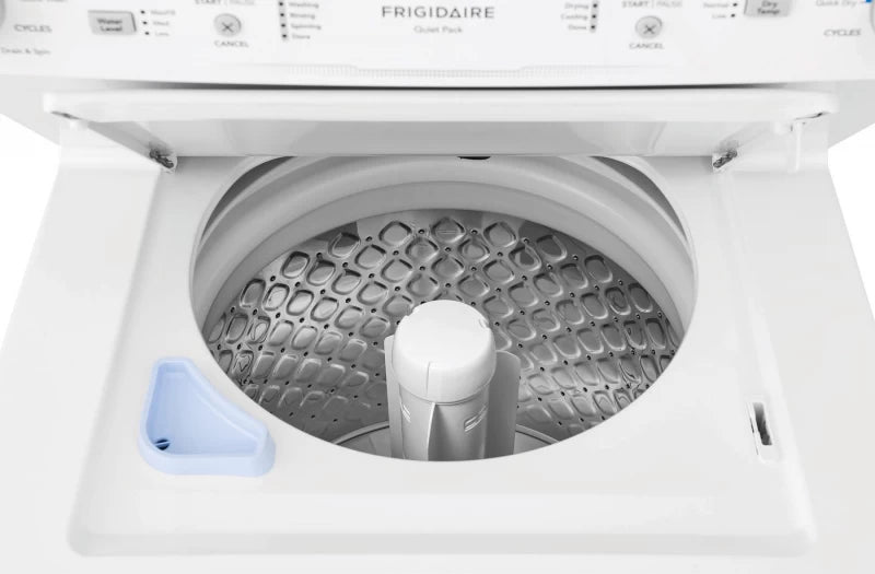 Frigidaire Electric Long Vent Stacked Laundry Center - 3.9 Cu. Ft Washer and 5.5 Cu. Ft. Dryer - (FLCE7523AW) - FRIGIDAIRE